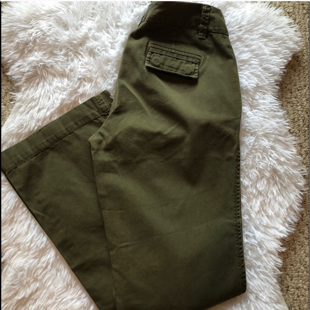 J. Crew Classic Twill Chino in Olive- City Fit
